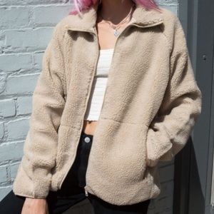 BRANDY MELVILLE WILLOW SHEARLING JACKET